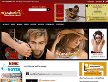 Tablet Screenshot of canalartistes.com